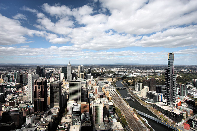 Melbourne and Yarra River Australia Melbourne and Yarra River Australia